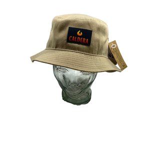 Caldera Khaki Tan Geo Recycled Polyester Sustainable Bucket Hat